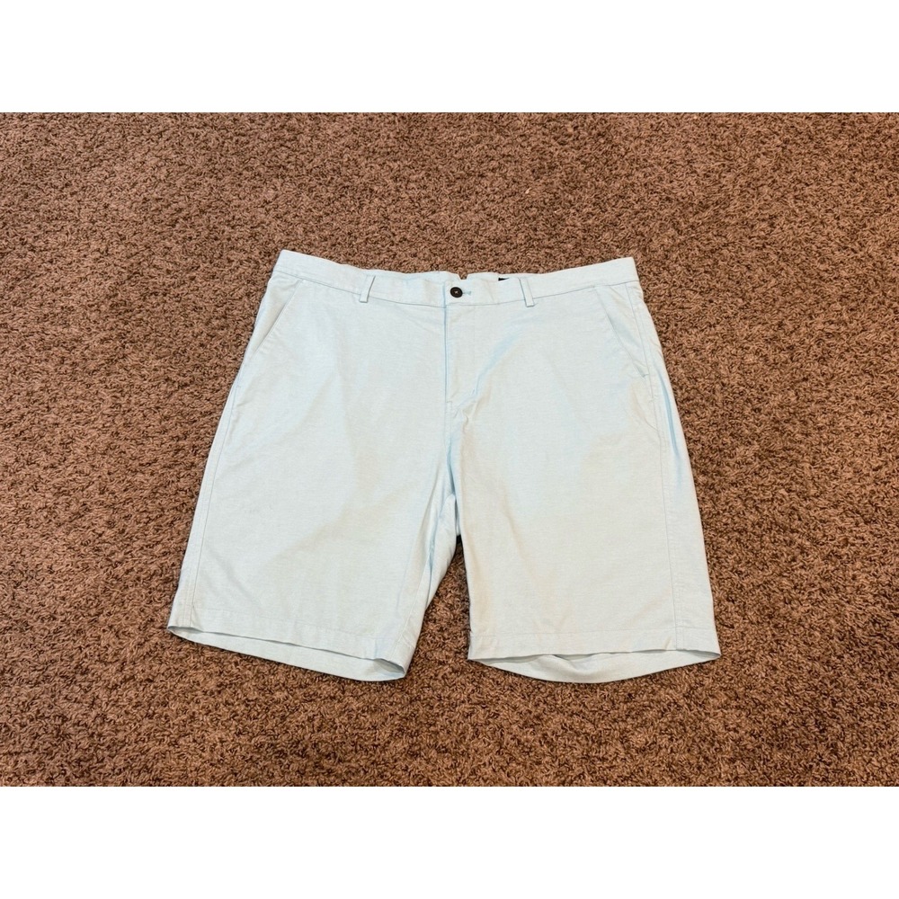 Dunning Shorts Mens 38 Blue Golf Performance Stretch Chino Flat Front